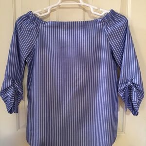 Off the shoulder top with 3/4 sleeves